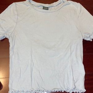 light blue crop top, like new condition